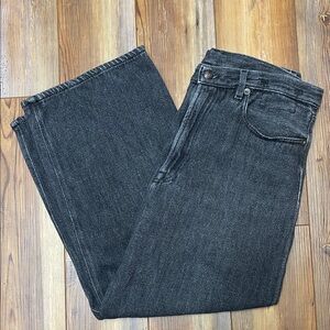 R13 Dark Gray Flare Jeans